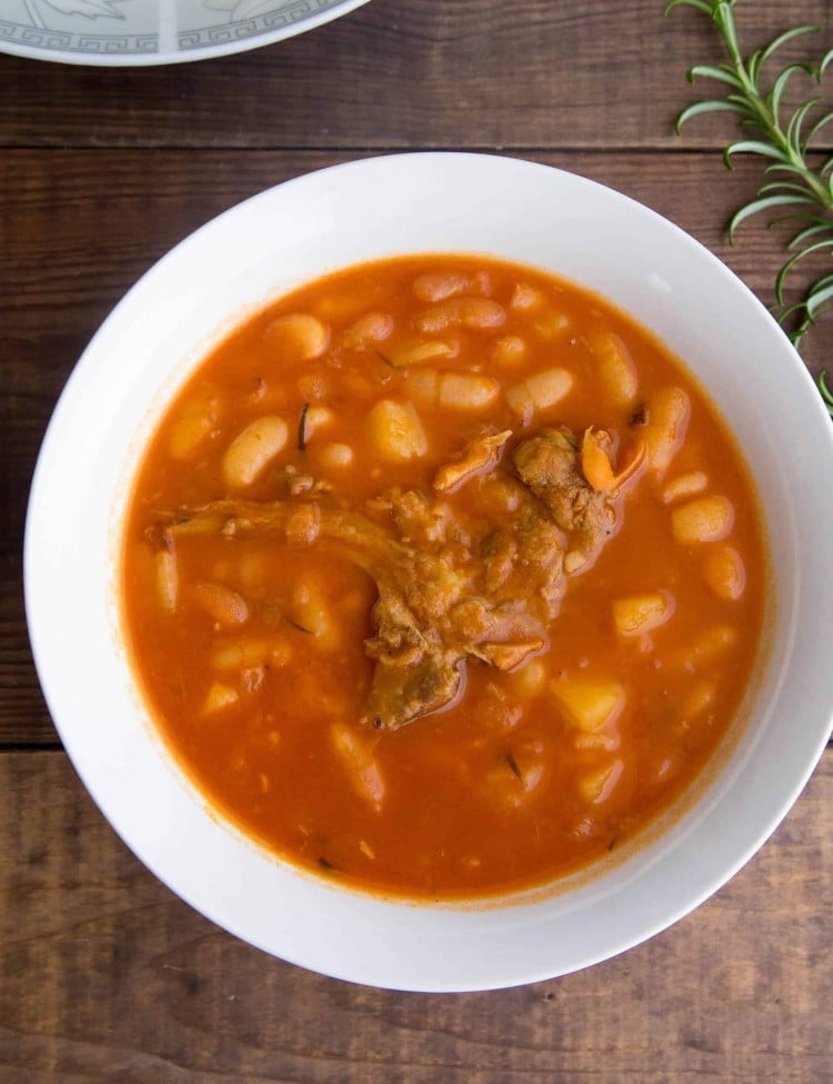 healthy Middle Eastern white beans meat tomato sauce white rice