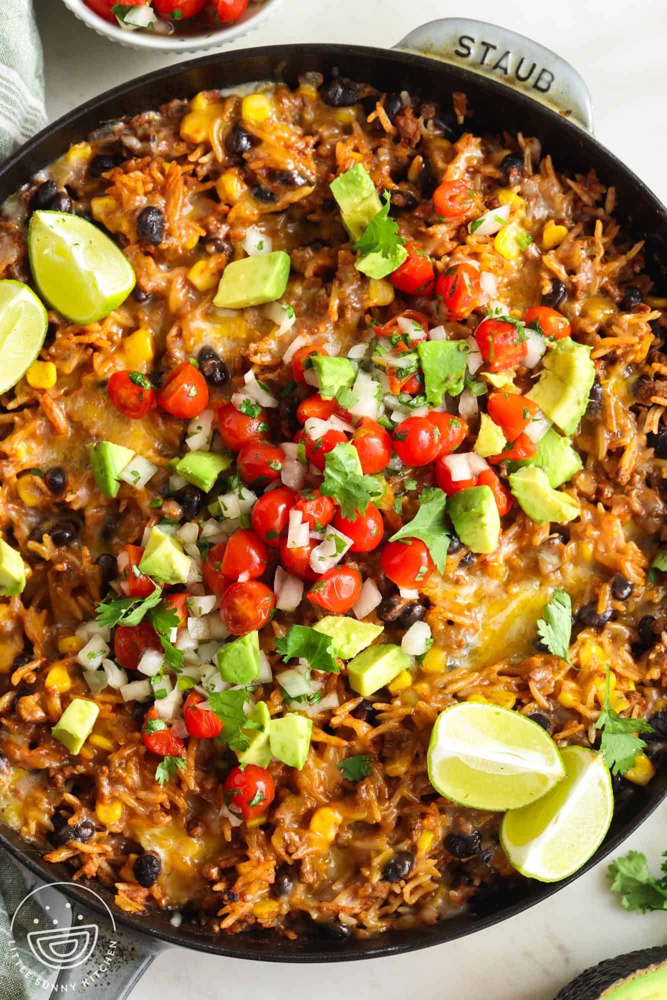 Mexican Beef and Rice Skillet
