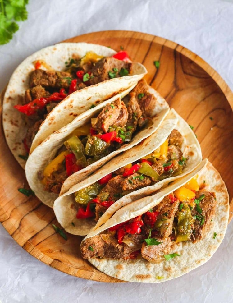 Instant pot steak fajitas